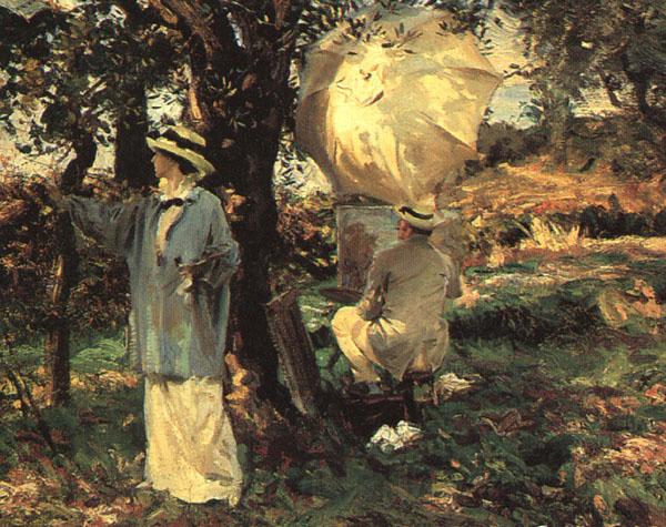 John Singer Sargent The Sketchers Norge oil painting art
